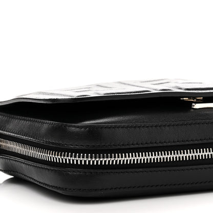 Fendi Nappa FF 1974 Embossed Mini Expandable Flap Bag Black 10 of 11