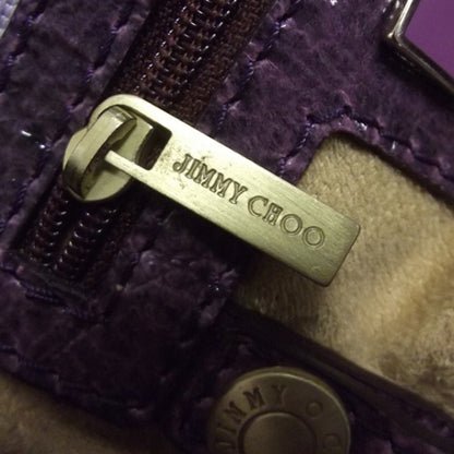 Jimmy Choo Patent Suede Monna /L Tote Purple 8 of 9