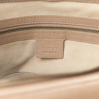 Gucci Calfskin Medium 1973 Top Handle Satchel Camelia 6 of 21