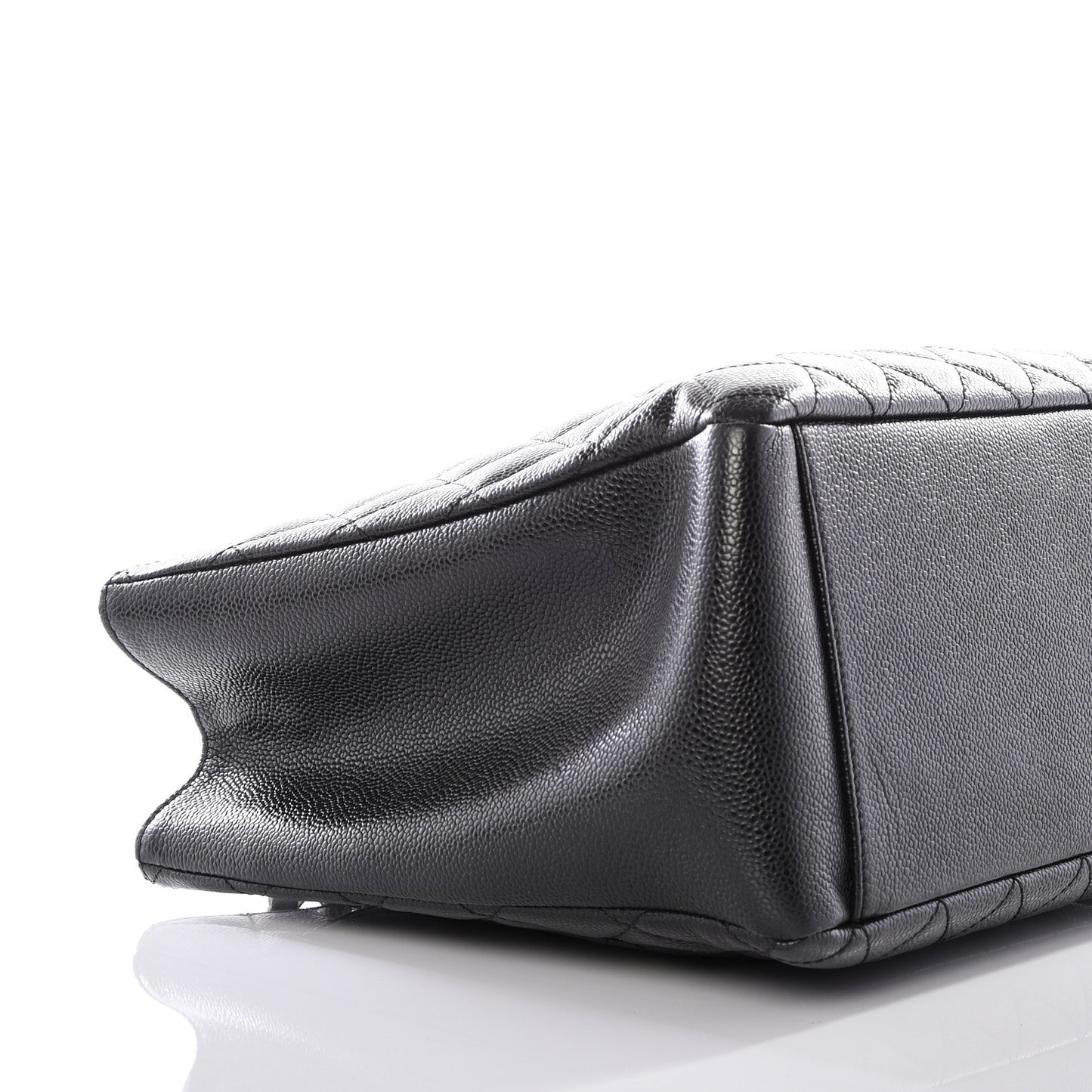 Caviar Quilted Grand Shopping Tote GST Black