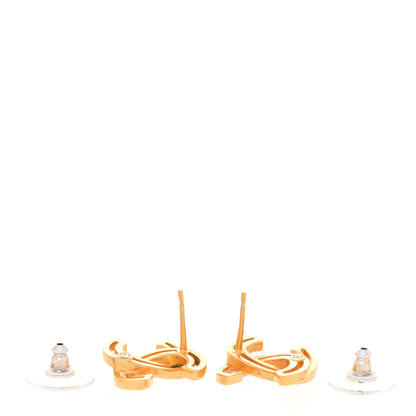 Chanel Metal Obazine CC Earrings Gold 3 of 5