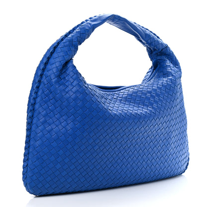 Bottega Veneta Nappa Intrecciato Medium Veneta Hobo Cobalt 2 of 10