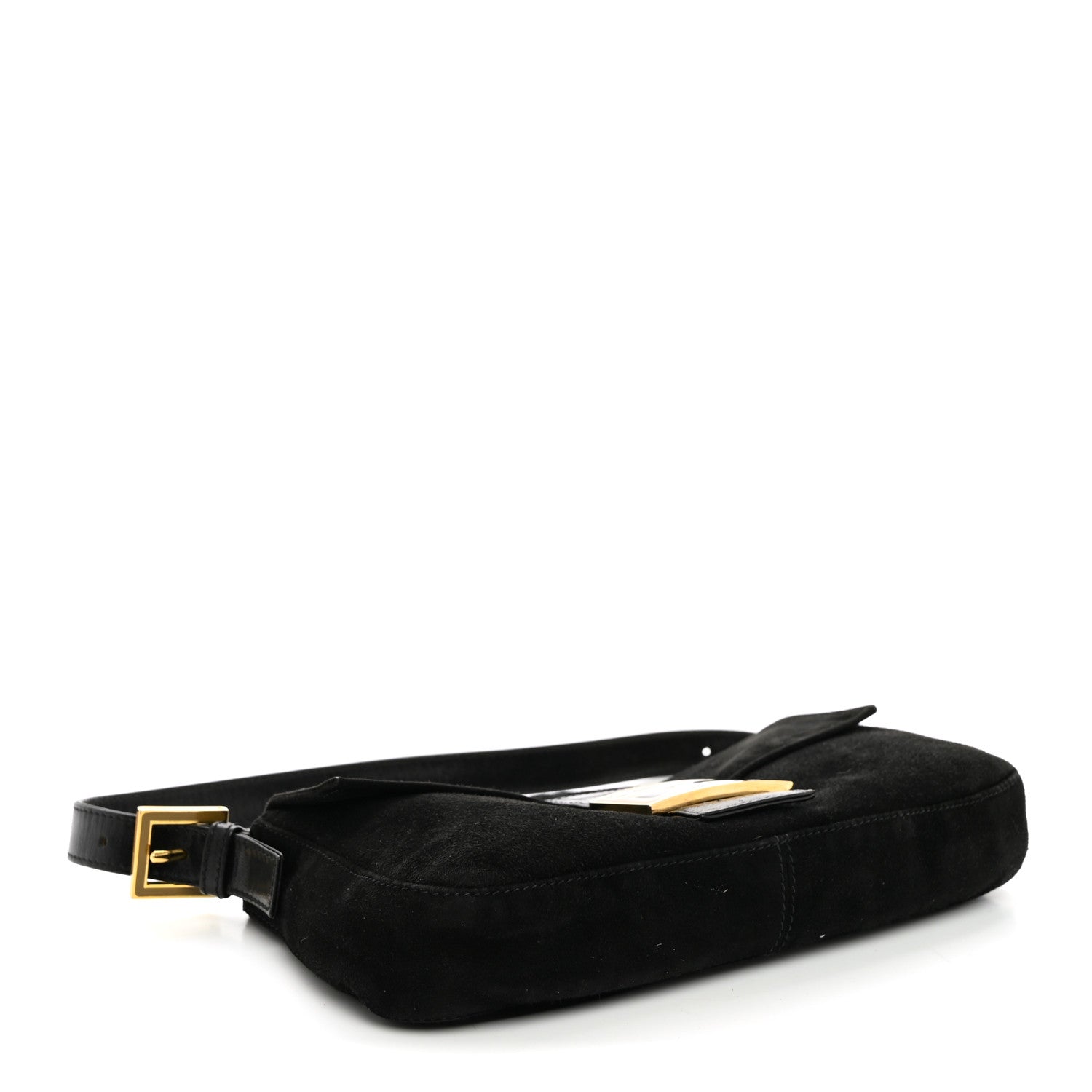 Fendi Suede Baguette Black 4 of 9