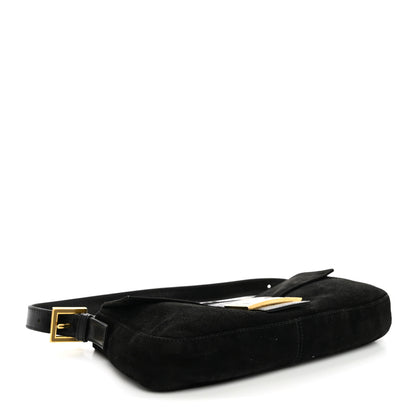 Fendi Suede Baguette Black 4 of 9