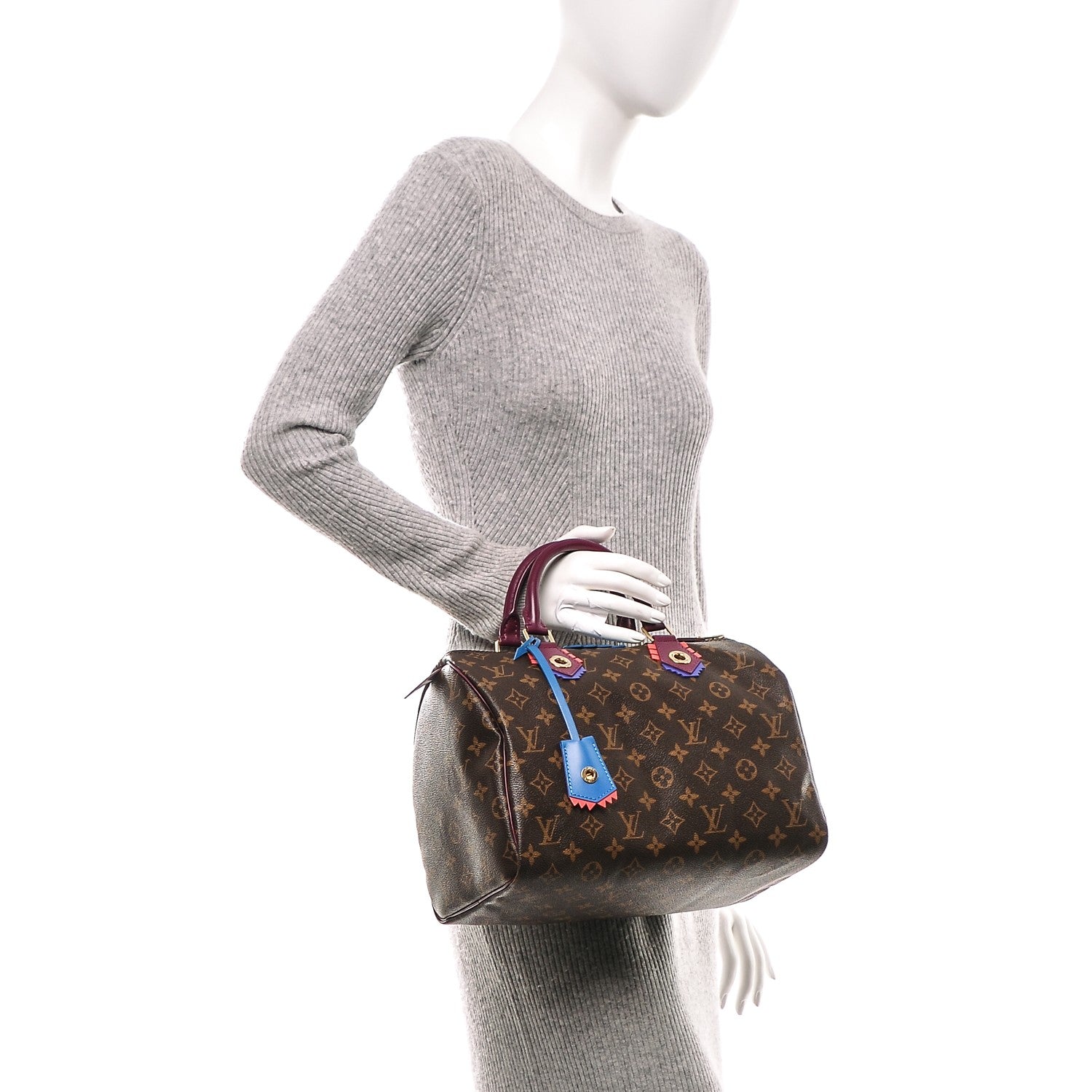 Louis Vuitton Monogram Totem Speedy 30 Magenta 2 of 6