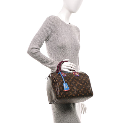 Louis Vuitton Monogram Totem Speedy 30 Magenta 2 of 6