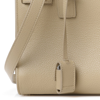 Saint Laurent Grained Calfskin Baby Sac De Jour Souple Dark Beige 9 of 12