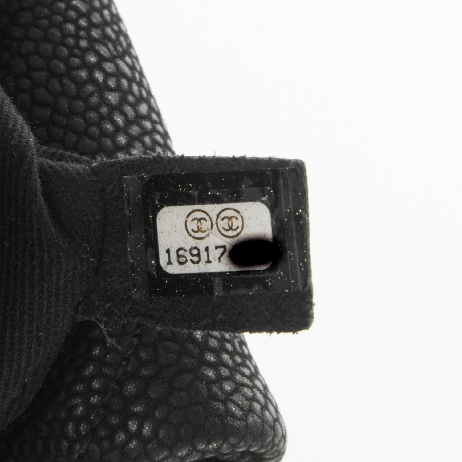 Chanel Iridescent Caviar Quilted Lady Pearly Tote Black 8 of 8