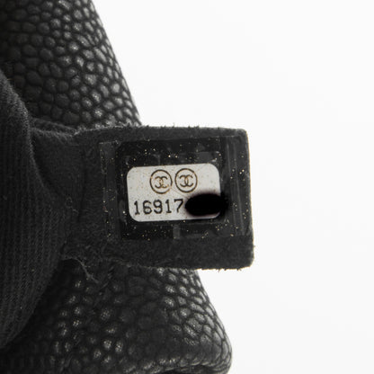 Chanel Iridescent Caviar Quilted Lady Pearly Tote Black 8 of 8