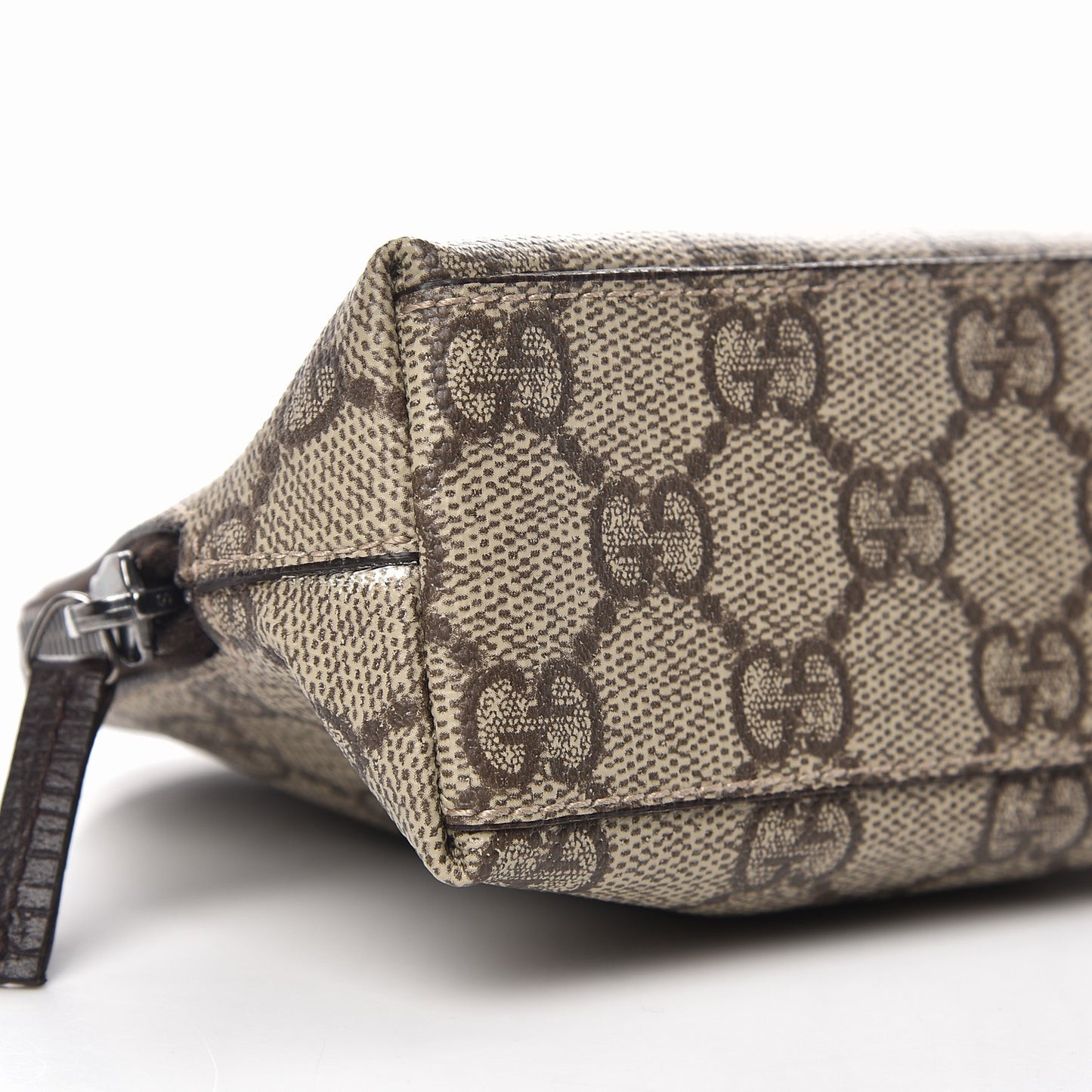 Coated Canvas Monogram Cosmetic Case Dark Brown
