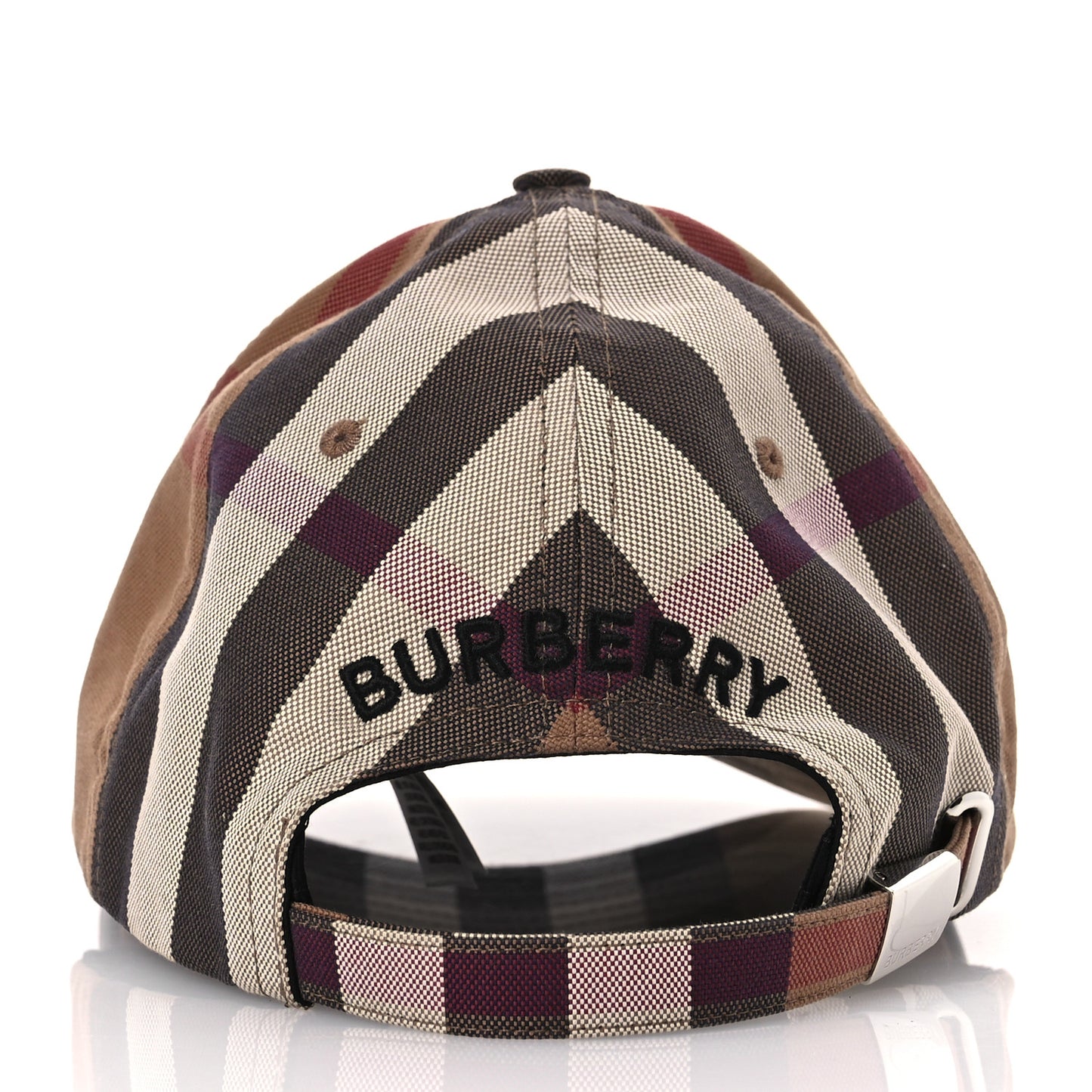 Cotton Check Baseball Cap L Dark Birch Brown