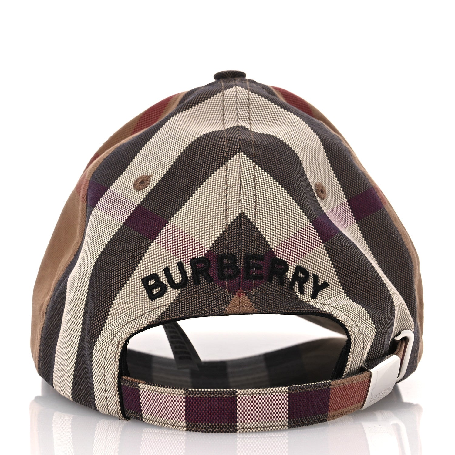 Burberry Cotton Check Baseball Cap L Dark Birch Brown 6 of 8