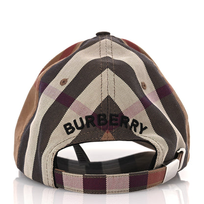 Burberry Cotton Check Baseball Cap L Dark Birch Brown 6 of 8