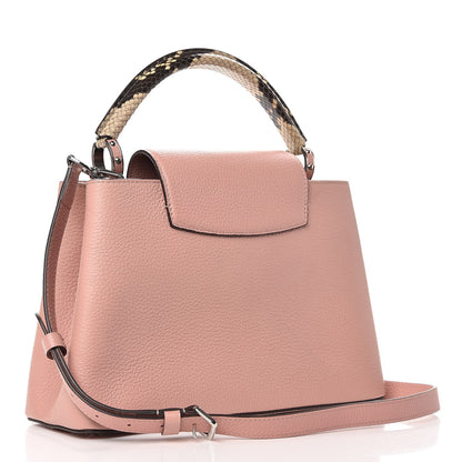 Louis Vuitton Taurillon Python Capucines PM Magnolia 4 of 7