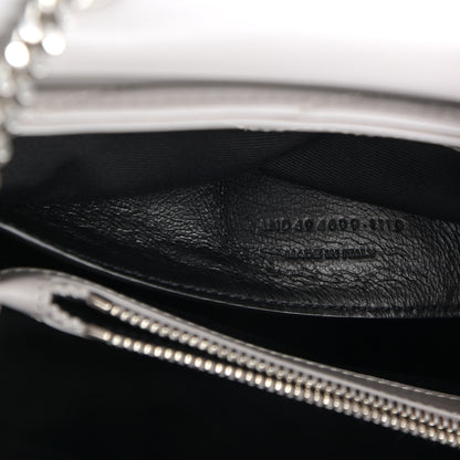 Saint Laurent Calfskin Y Quilted Monogram Small Loulou Chain Satchel Granite 8 of 12