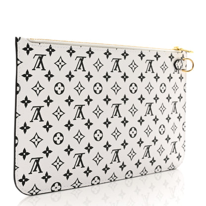 Louis Vuitton Monogram Giant Neverfull MM GM Pochette White 3 of 6
