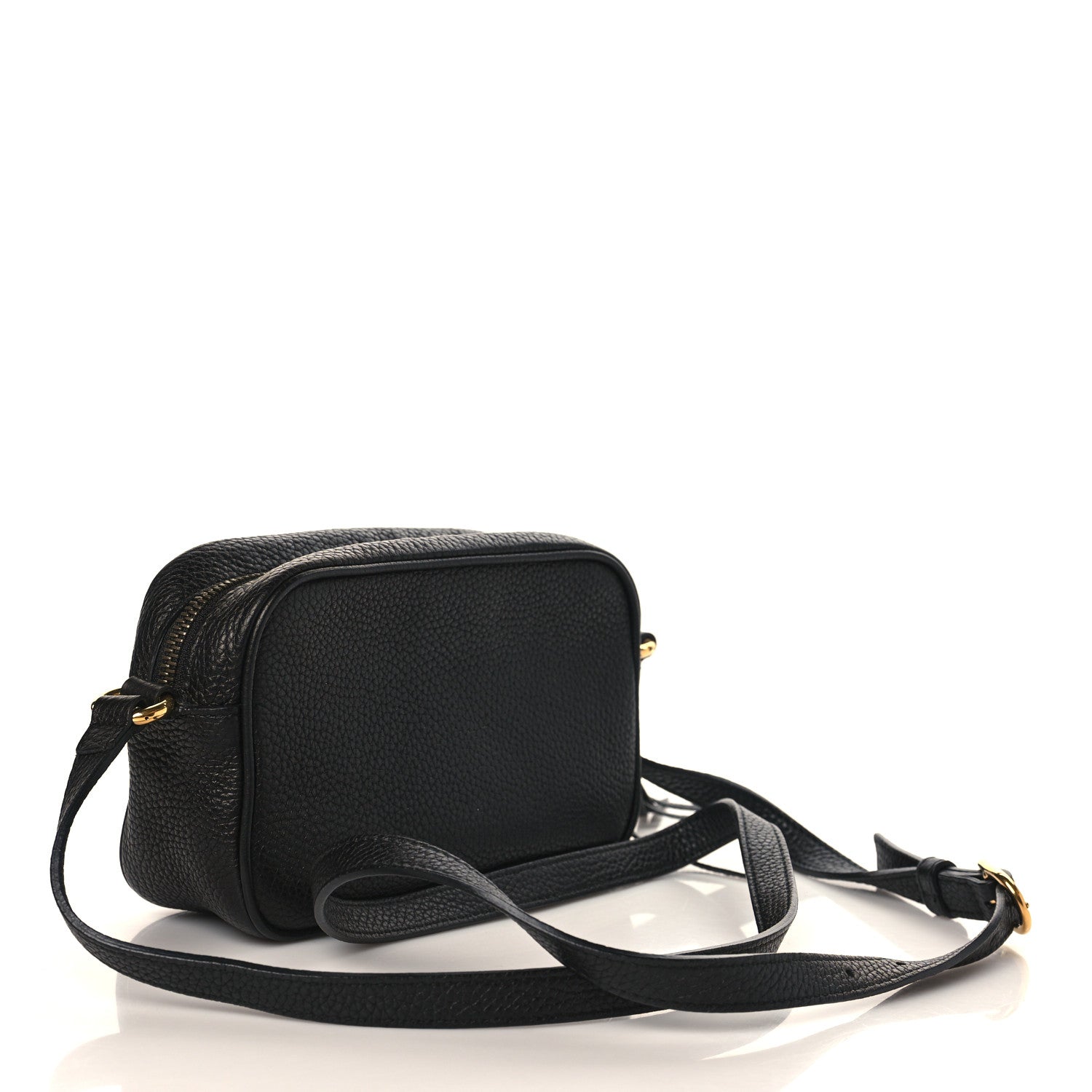 Gucci Pebbled Calfskin Mini Soho Disco Bag Black 3 of 9
