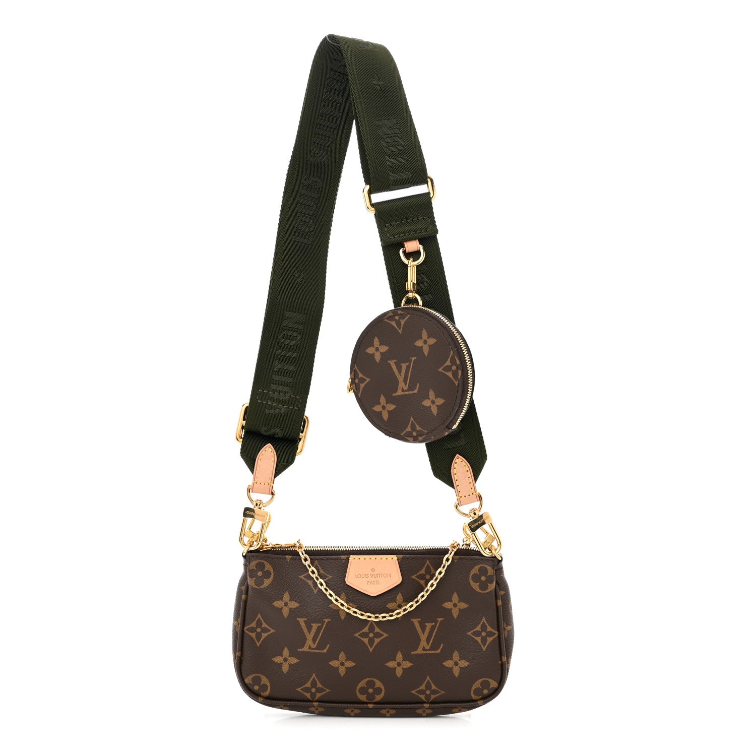 Louis Vuitton Monogram Multi Pochette Accessories Mini Pochette Kaki 1 of 9