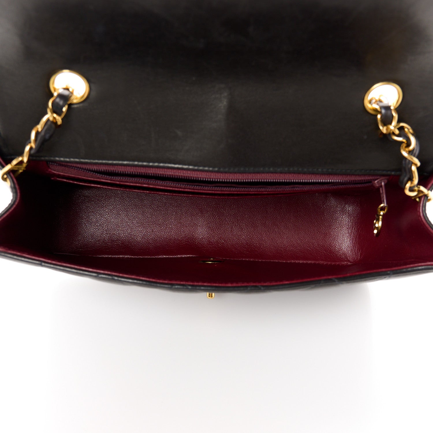Chanel Lambskin Quilted Medium Single Flap Black 5 of 11