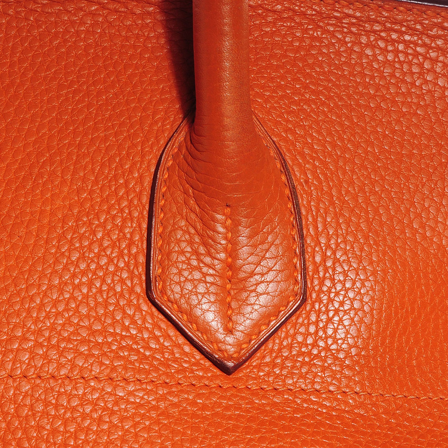 Taurillon Clemence JPG Birkin 42 Orange