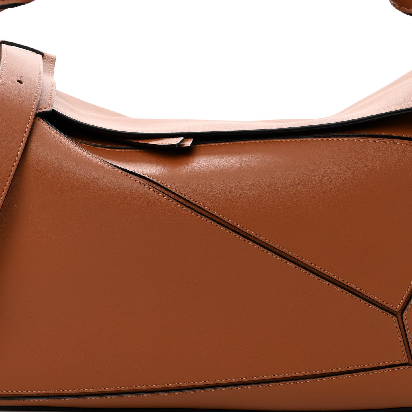 Calfskin Large Puzzle Bag Tan