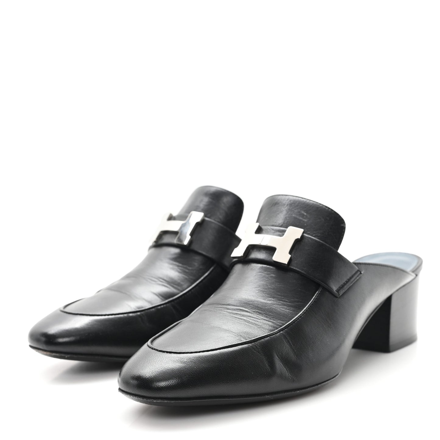 Goatskin Paradis Mules 37.5 Black