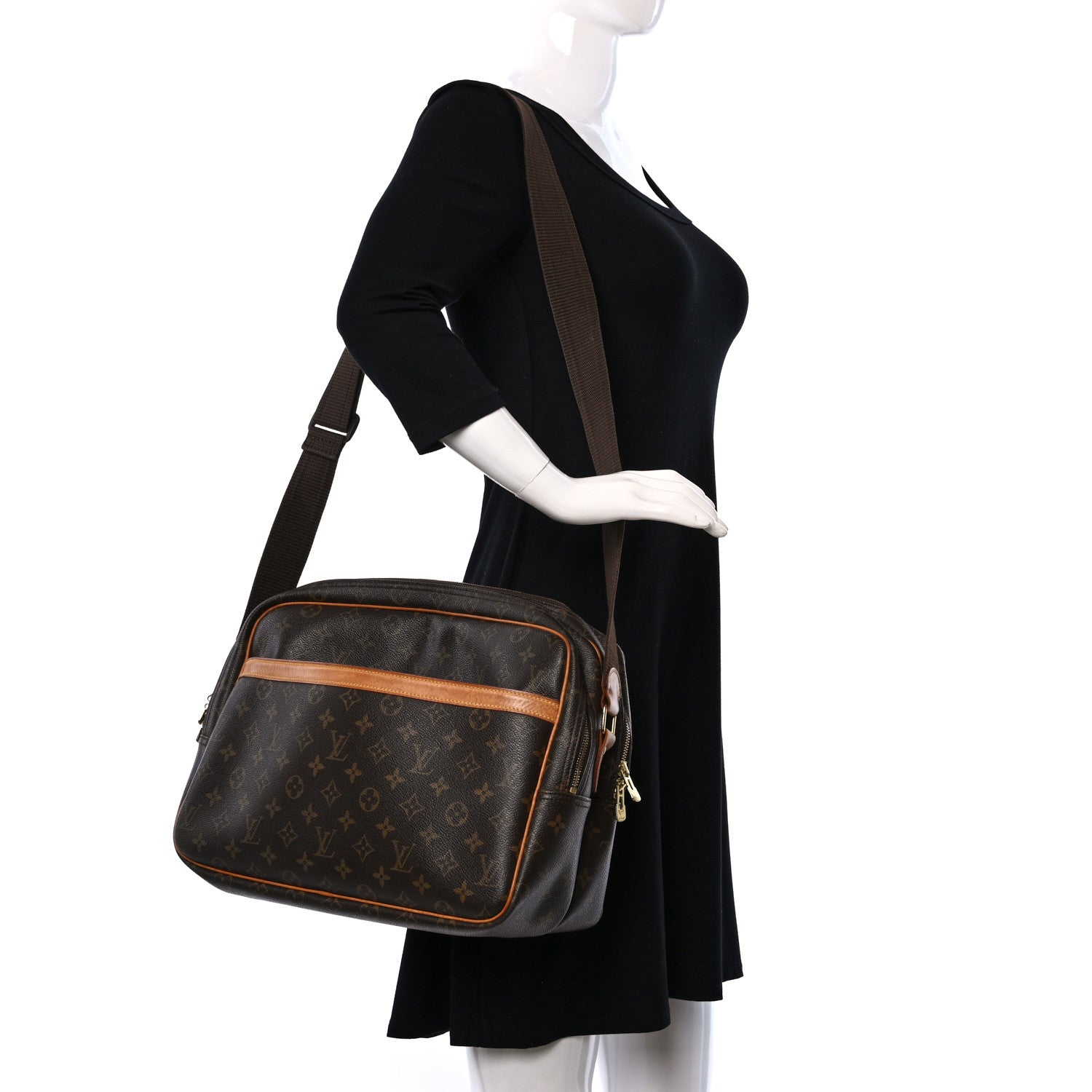 Louis Vuitton Monogram Reporter GM 2 of 9