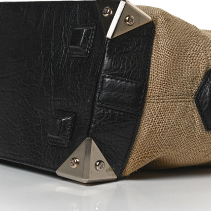 Alexander Wang Pebbled Calfskin Canvas Small Emile Khaki Silver Hardware 8 of 11