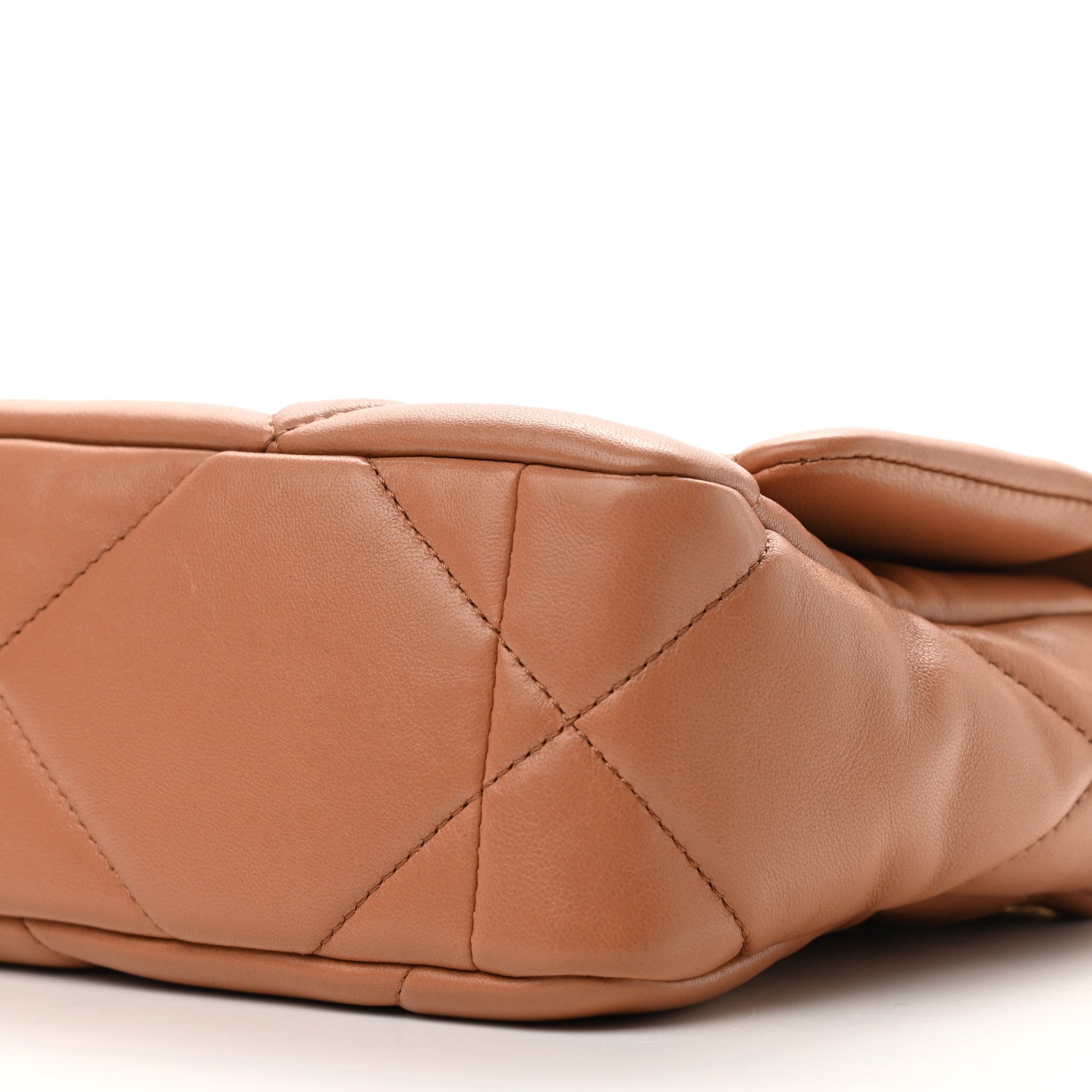 Chanel Lambskin Quilted Medium Chanel 19 Flap Brown 10 of 11