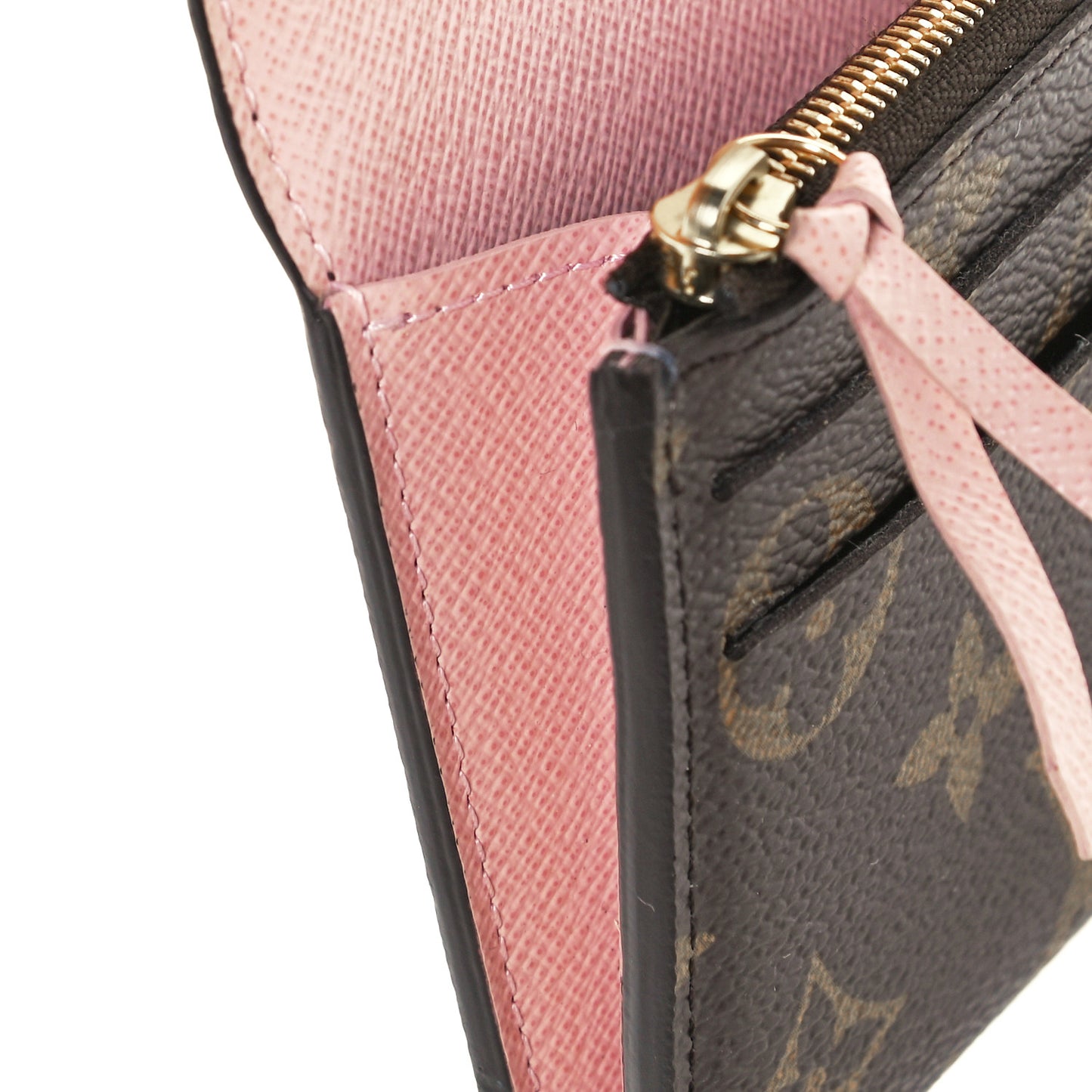 Monogram Emilie Wallet Rose Ballerine