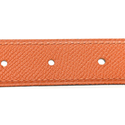 Hermes Swift Epsom 24mm Constance H Belt 65 Black Orange 4 of 7