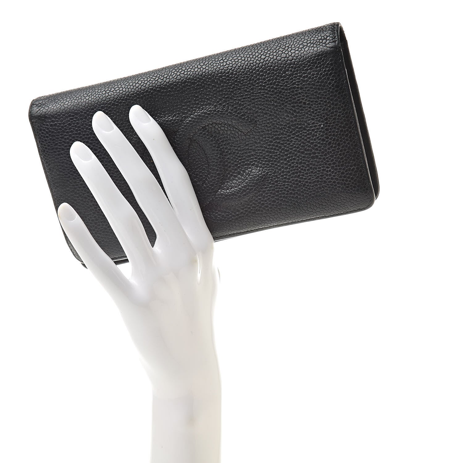 Chanel Caviar Timeless CC Yen Wallet Black 2 of 17