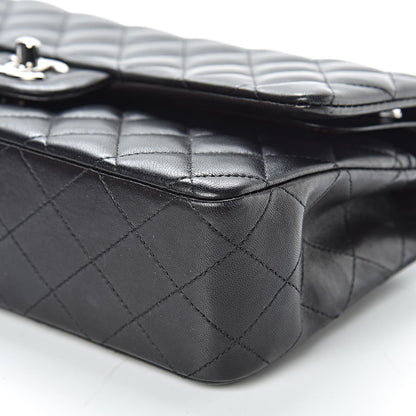 Chanel Lambskin Quilted Medium Double Flap Black 10 of 11