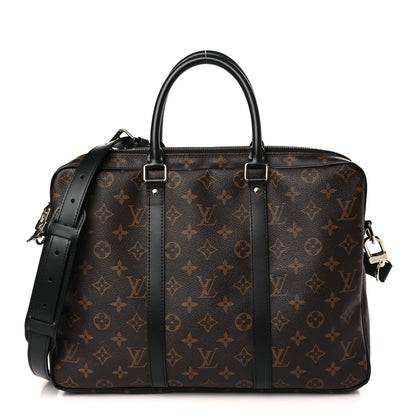 Louis Vuitton Monogram Macassar Porte-Documents Voyage PM 1 of 8