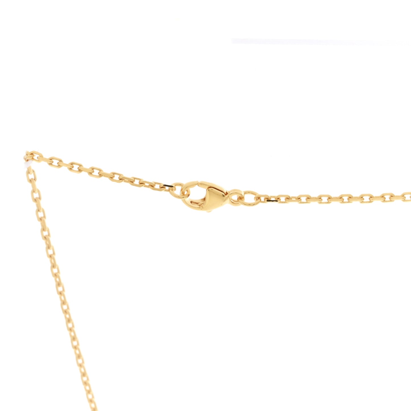 Lacquered Gold Mini Pop H Pendant Necklace Black
