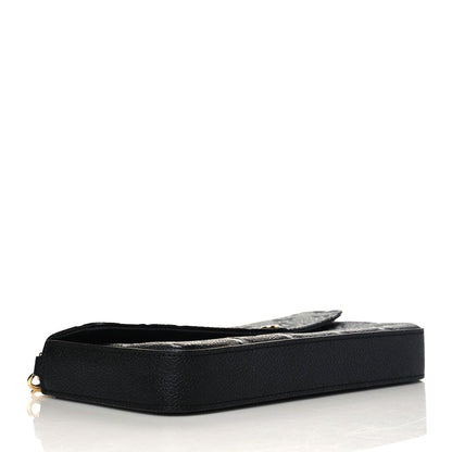 Louis Vuitton Empreinte Pochette Felicie Chain Wallet Black 4 of 9