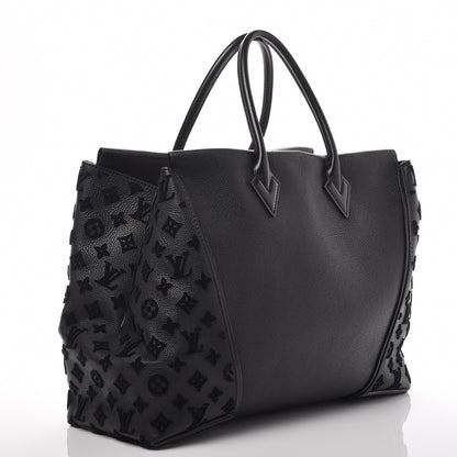 Louis Vuitton Cuir Orfevre Veau Cachemire Tote W GM Black 3 of 7
