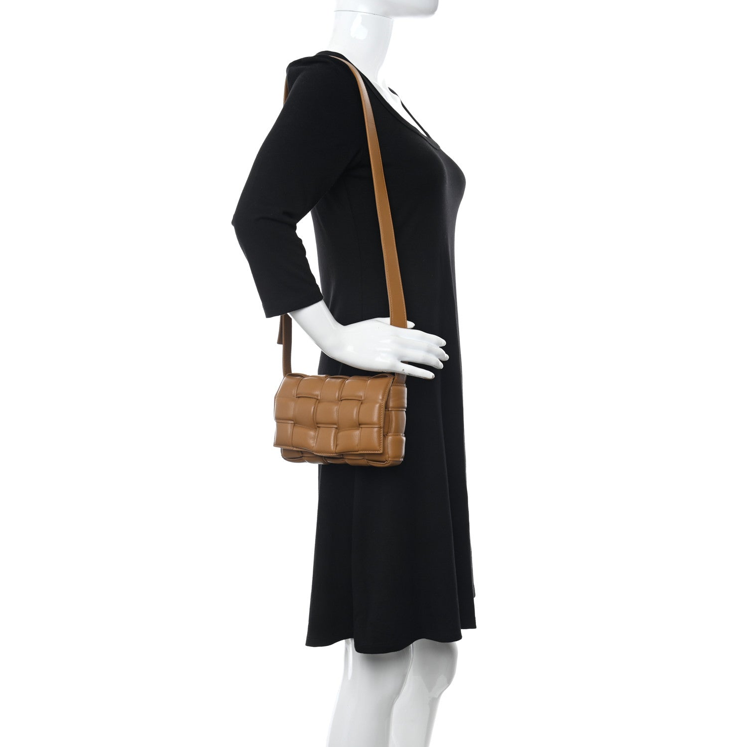 Bottega Veneta Nappa Maxi Intreccio Small Padded Cassette Crossbody Bag Camel 2 of 9
