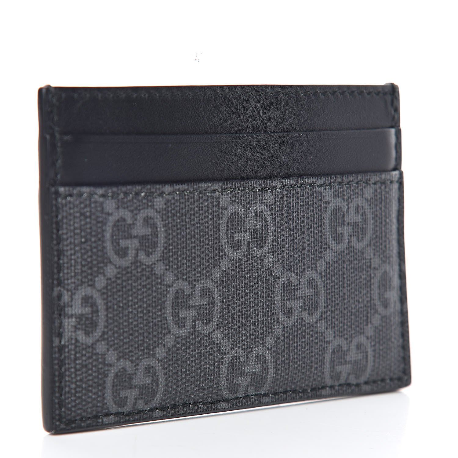 Gucci GG Supreme Monogram Kingsnake Card Holder Black Grey 3 of 7