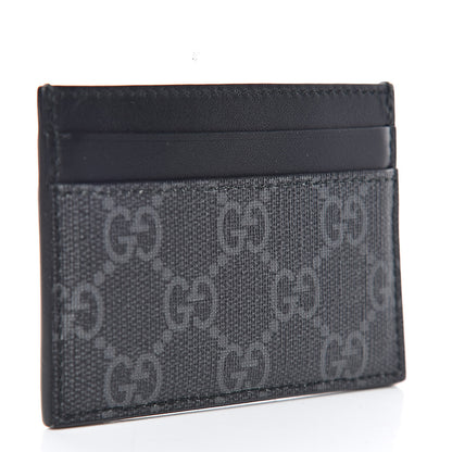 Gucci GG Supreme Monogram Kingsnake Card Holder Black Grey 3 of 7