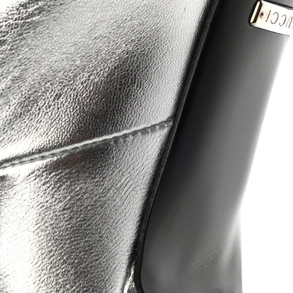 Gucci Nappa Zumi Mid Ankle Boots 38 Silver 14 of 14