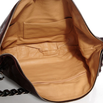 Chanel Distressed Leather Modern Chain Hobo Brown 5 of 7