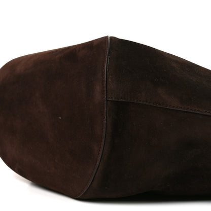 Khaite Suede Calfskin Medium Lotus Tote Coffee 9 of 9