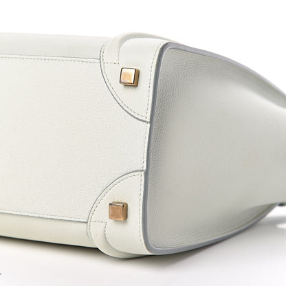 Celine Drummed Calfskin Micro Luggage Jade 10 of 10