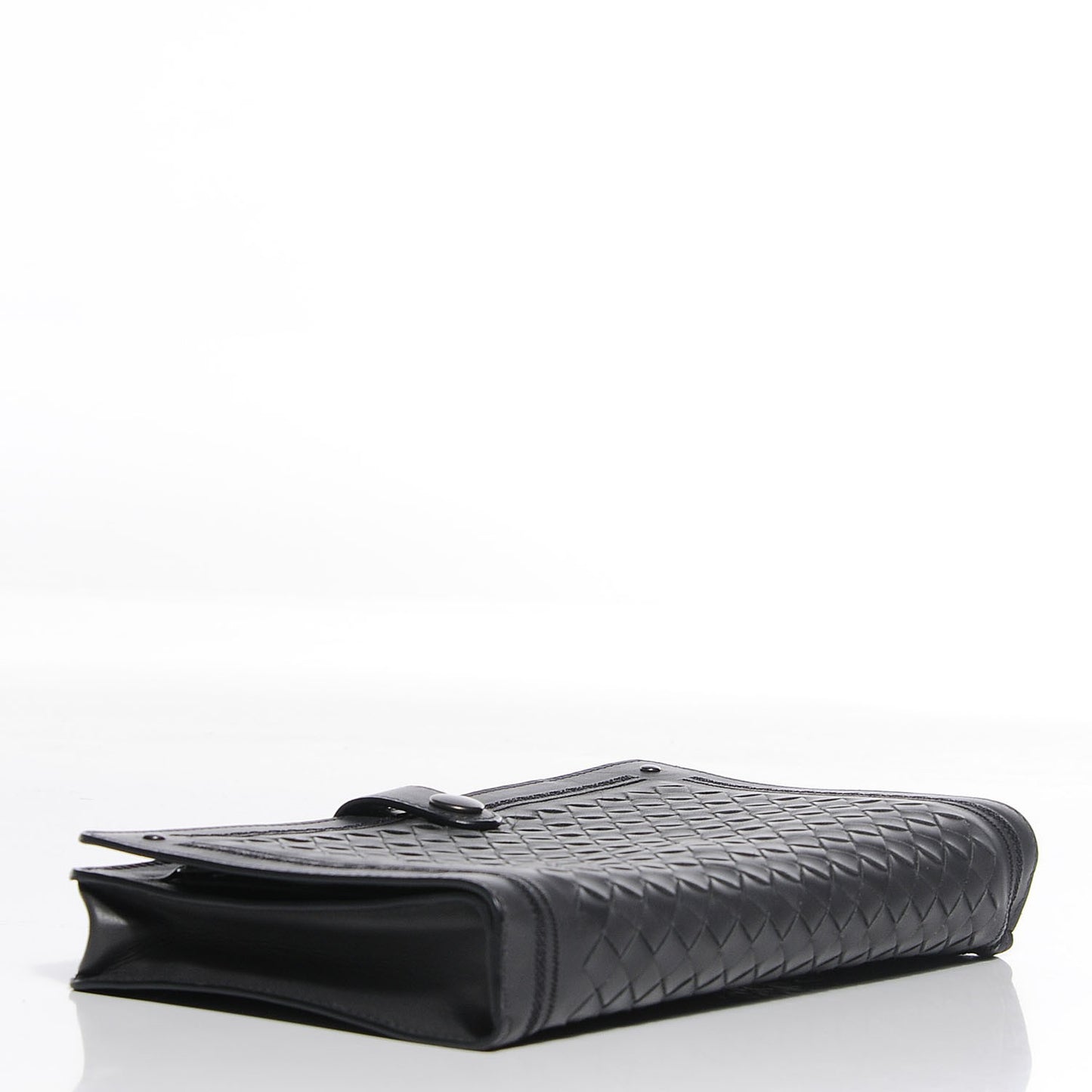 Light Calf Intrecciato Continental Wallet Ardoise