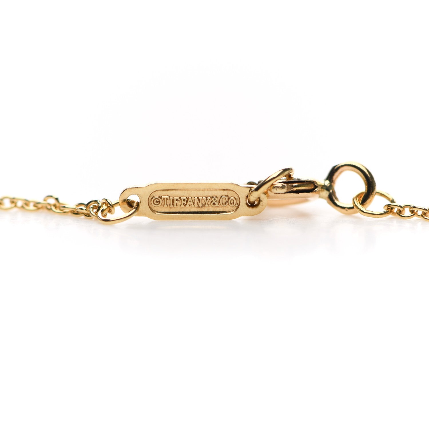 Tiffany 18K Yellow Gold Bear Hug Charm Necklace 5 of 7