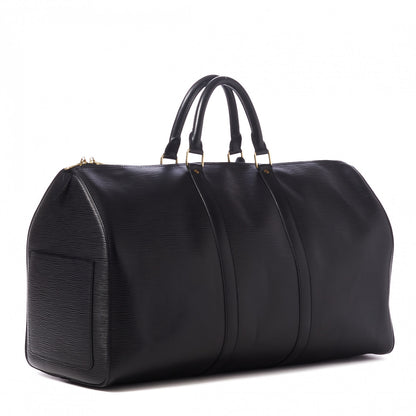 Louis Vuitton Epi Keepall 50 Black 2 of 9