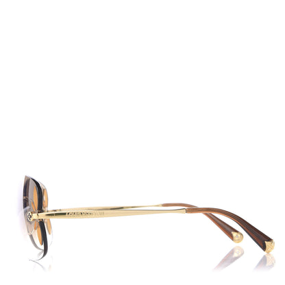 Louis Vuitton Lily Sunglasses Z0371U Brown Glitter 3 of 9