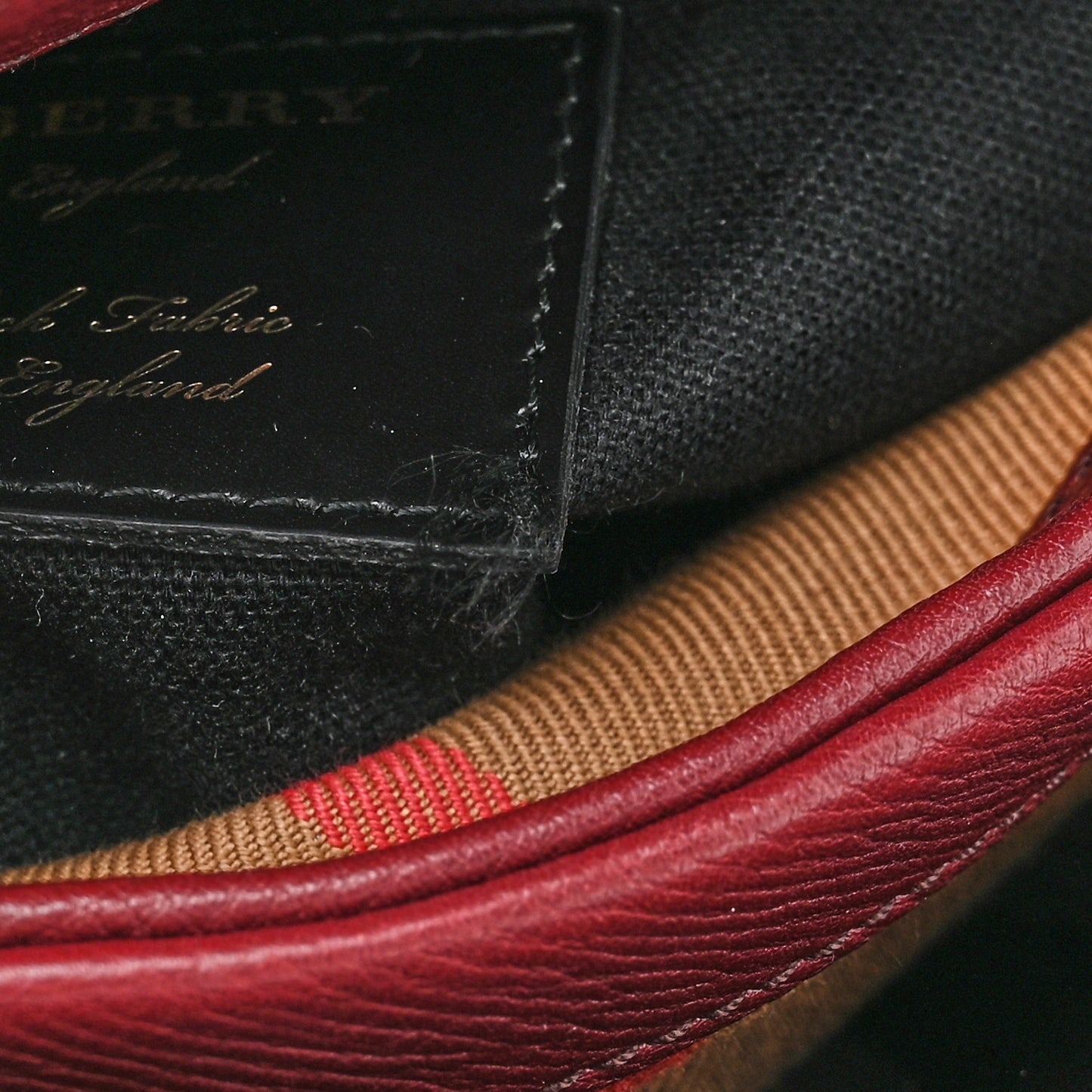 Derby Calfskin House Check Small Camberley Mahogany Red