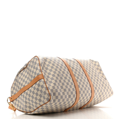 Louis Vuitton Damier Azur Keepall Bandouliere 55 4 of 16
